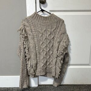 Chunky Knit Beige Sweater